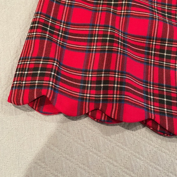 REDUCED! Talbots red plaid wool skirt - Picture 2 of 6
